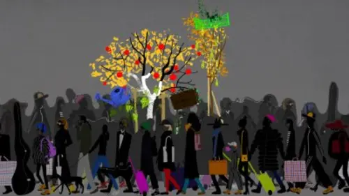 En sortant de l'école Le Jardin perdu