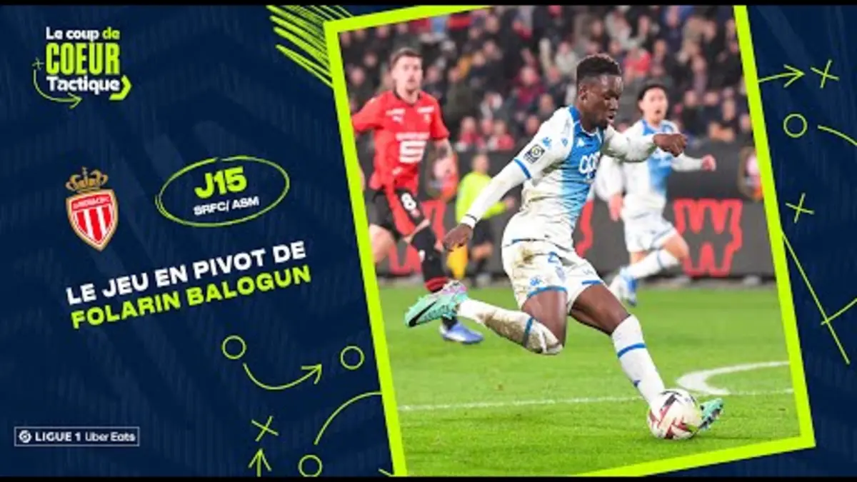 replay de Le jeu en pivot de Folarin Balogun (SRFC/ASM) | Le ???? ?? ????? ???????? de la J15