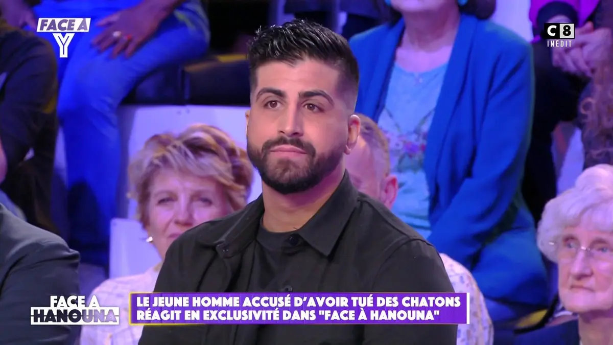 replay de Le jeune homme accusé d'avoir tué des chatons réagit en exclusivité dans "Face à Hanouna"