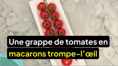 Le meilleur pâtissier : Elle souhaite réaliser une grappe de tomates en macarons façon trompe-l’œil