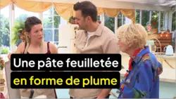 Le meilleur pâtissier : Elle veut réaliser une pâte feuilletée en forme de plume