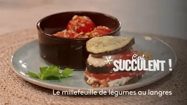 Le millefeuille de légumes au langres de Benoît