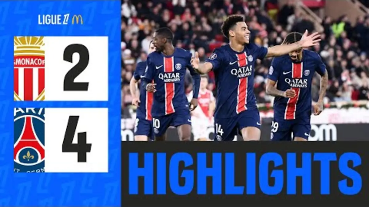 replay de Le PSG S'IMPOSE à Monaco avec un DOUBLÉ de Dembélé | 16ème journée - Ligue 1 McDonald's 24/25