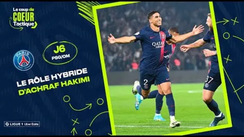 replay de Le rôle hybride d'Achraf Hakimi (PSG/OM) | Le ???? ?? ????? ???????? de la J6