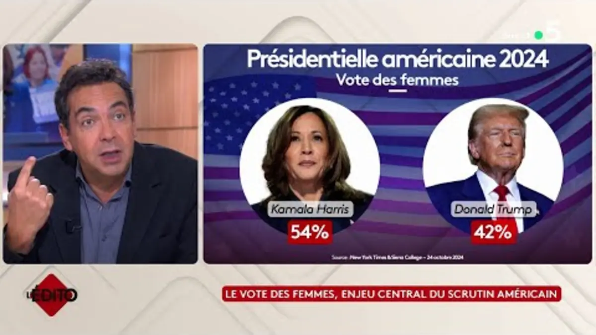replay de Le vote des femmes, enjeu central du scrutin américain - L’édito de Patrick Cohen - C à vous