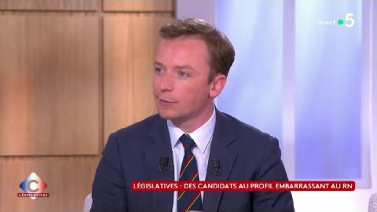 replay de Législatives : des candidats au profil embarrassant au RN - C à Vous - 04/07/2024