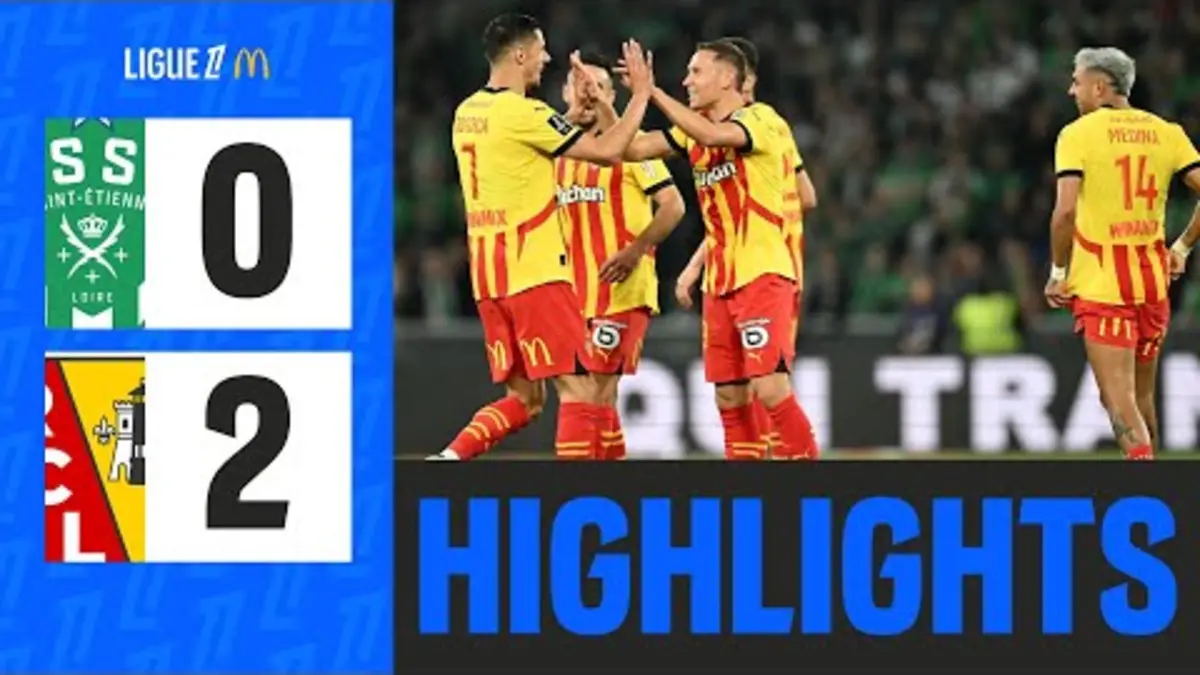 replay de Lens RENVERSE St-Étienne à Geoffroy-Guichard | 8ème journée - Ligue 1 McDonald's 24/25