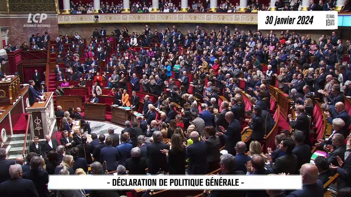 replay de Les grands débats - Déclaration de politique générale de Gabriel Attal : les annonces essentielles