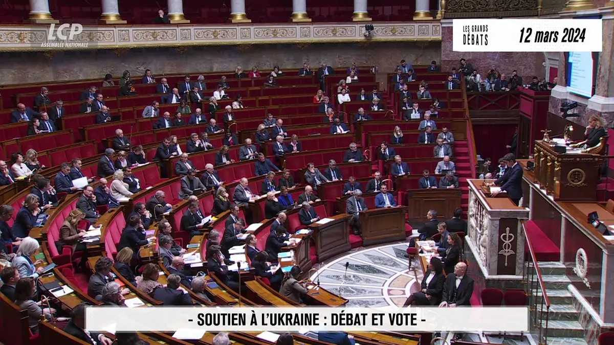 replay de Les grands débats - Soutien de la France à l'Ukraine : débat et vote à l'Assemblée nationale