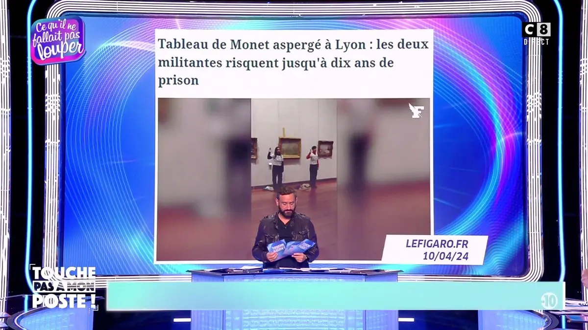 replay de Les militants écolos qui ont aspergé de soupe un tableau de Claude Monet risquent 10 ans de prison