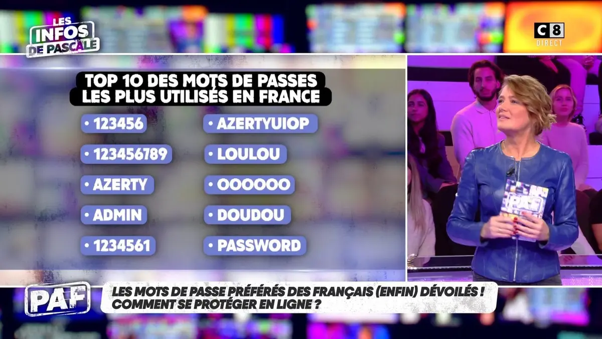replay de Les mots de passe préférés des Français dévoilés !