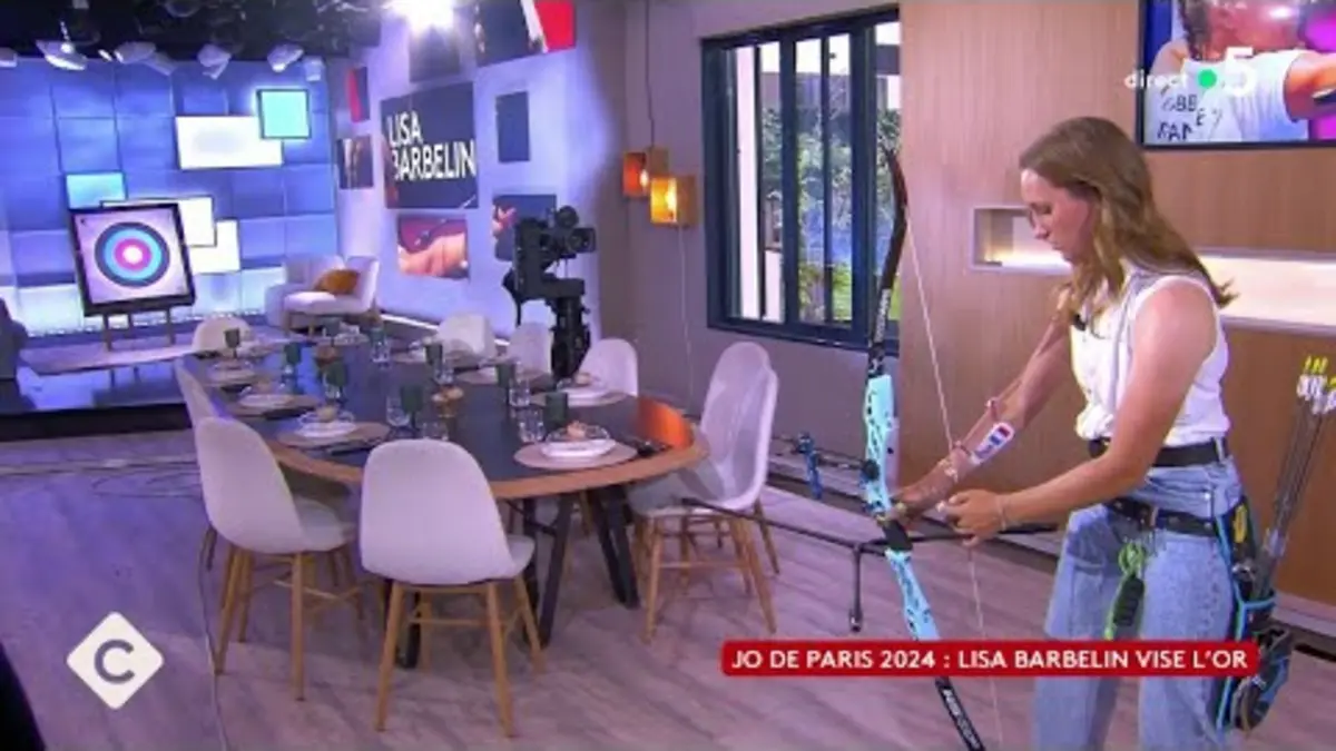 replay de Lisa Bardelin, une athlète dans le mille - C à Vous - 29/05/2024
