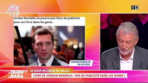 replay de Livre de Jordan Bardella : pas de publicité dans les gares !