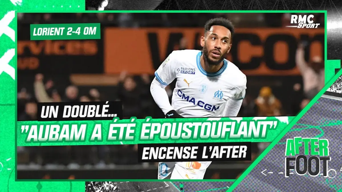 replay de Lorient 2-4 OM: "Aubameyang a été époustouflant" reconnait L'After
