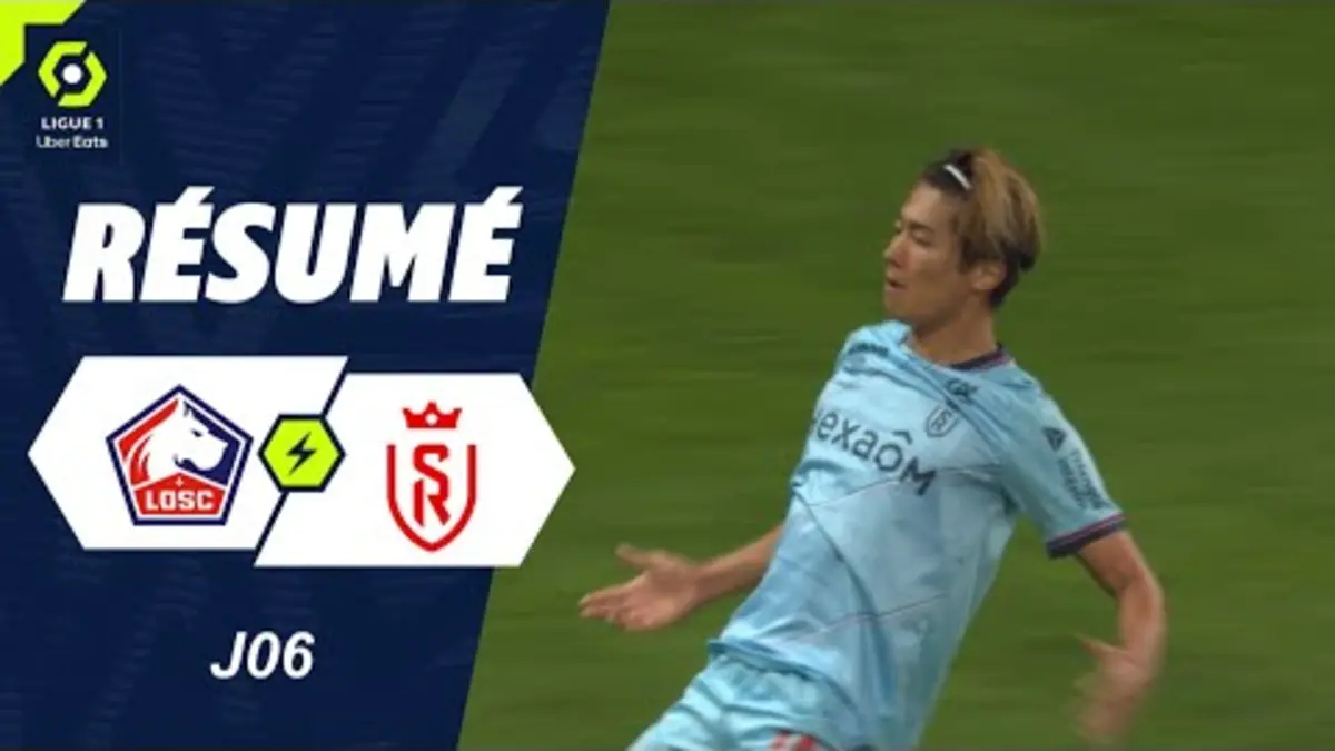 replay de LOSC LILLE - STADE DE REIMS (1 - 2) - Résumé - (LOSC - SdR) / 2023-2024