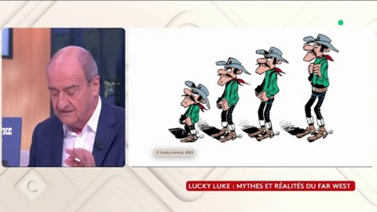 replay de Lucky Luke : mythes et réalités du Far West - L’Oeil de Pierre - C à Vous - 12/10/2023