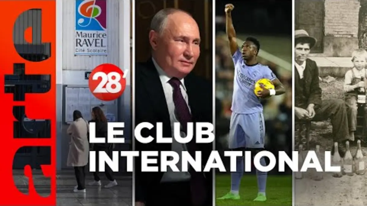 replay de Lycée Ravel, attaque de Moscou, cacao à prix d'or... | Le Club International - 28 minutes - ARTE