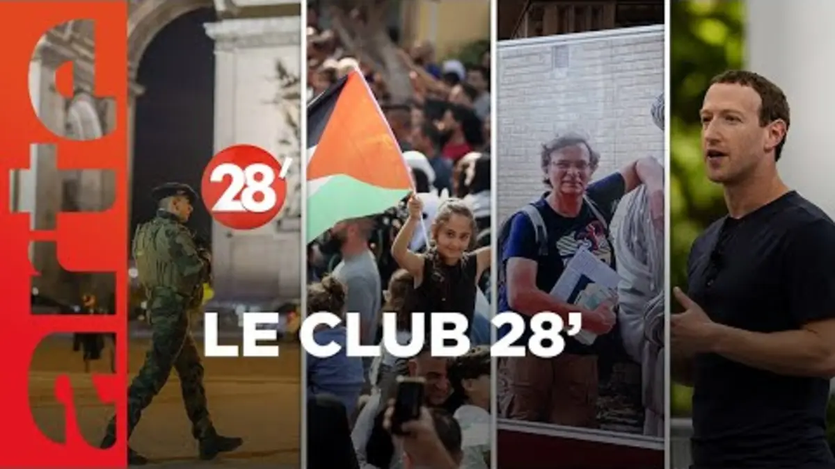 replay de Manifestations anti-Israël, expulsion des étrangers radicalisés… : le Club 28' ! - 28 Minutes - ARTE