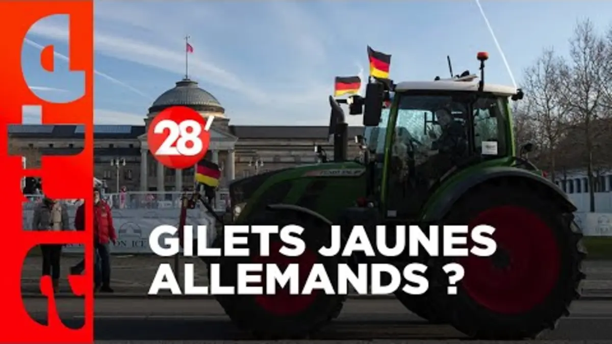 replay de Manifs, récession : quand l’Allemagne s’enrhume, c’est l’Europe qui tousse ? - 28 Minutes - ARTE