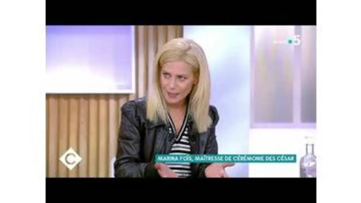 replay de Marina Foïs, maitresse de cérémonie des César - C à Vous - 09/03/2021