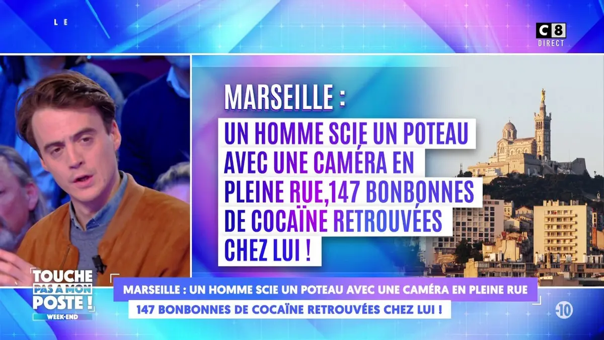 replay de Marseille : un homme scie un poteau avec une caméra en pleine rue, de la cocaïne retrouvée chez lui