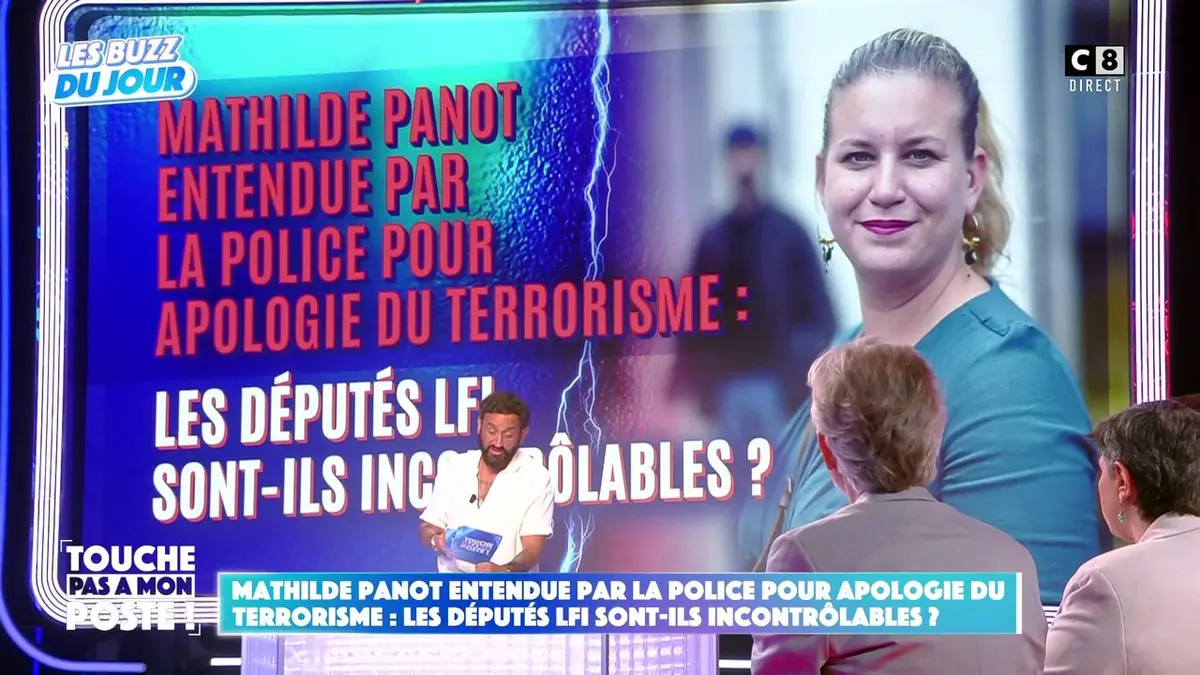 replay de Mathilde Panot entendue par la police pour apologie du terrorisme