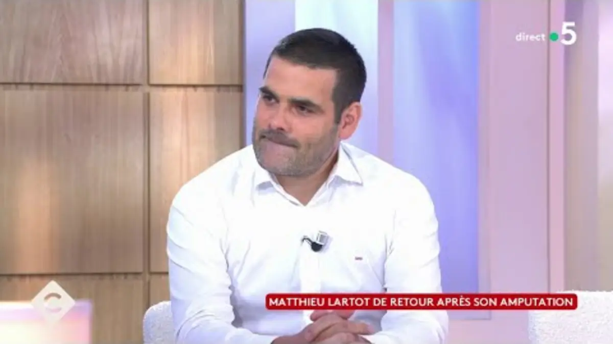 replay de Matthieu Lartot de retour après son amputation - C à Vous - 07/09/2023