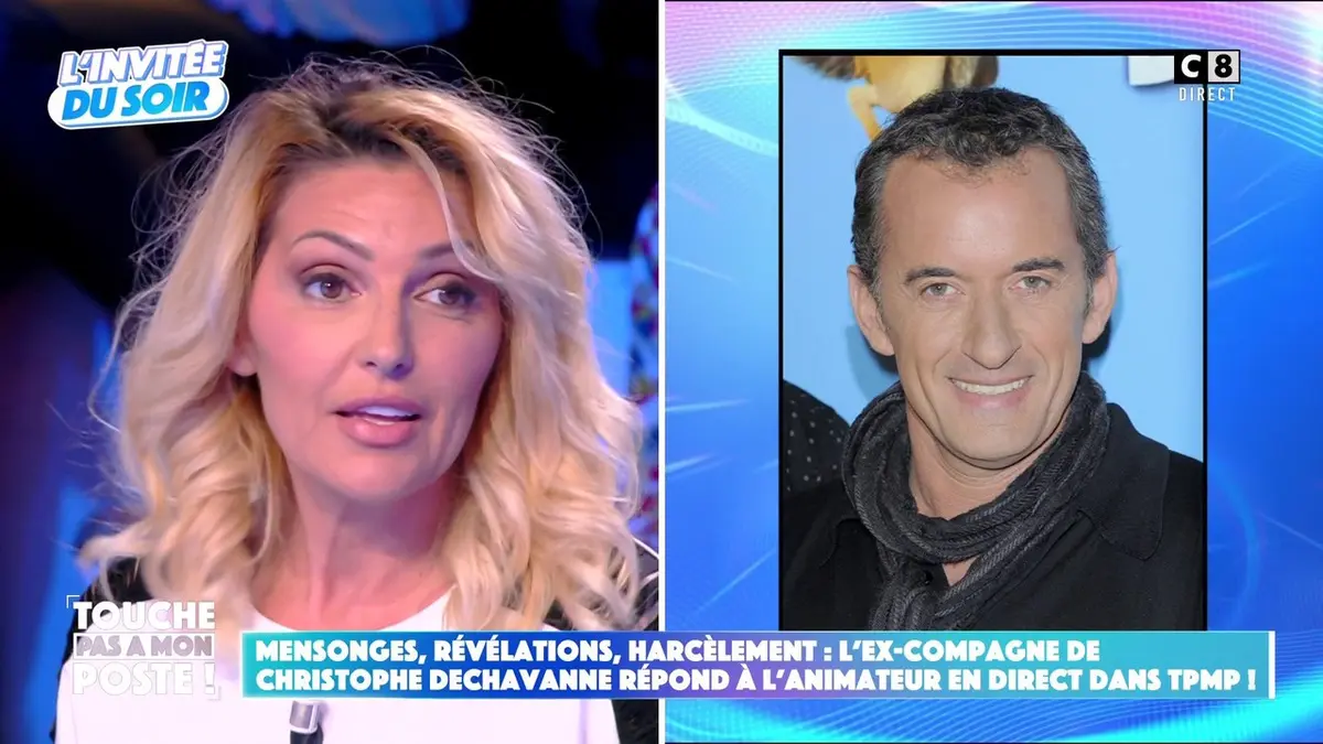 replay de Mensonges, révélations, harcèlement : l’ex-fiancée de Christophe Dechavanne répond à l’animateur