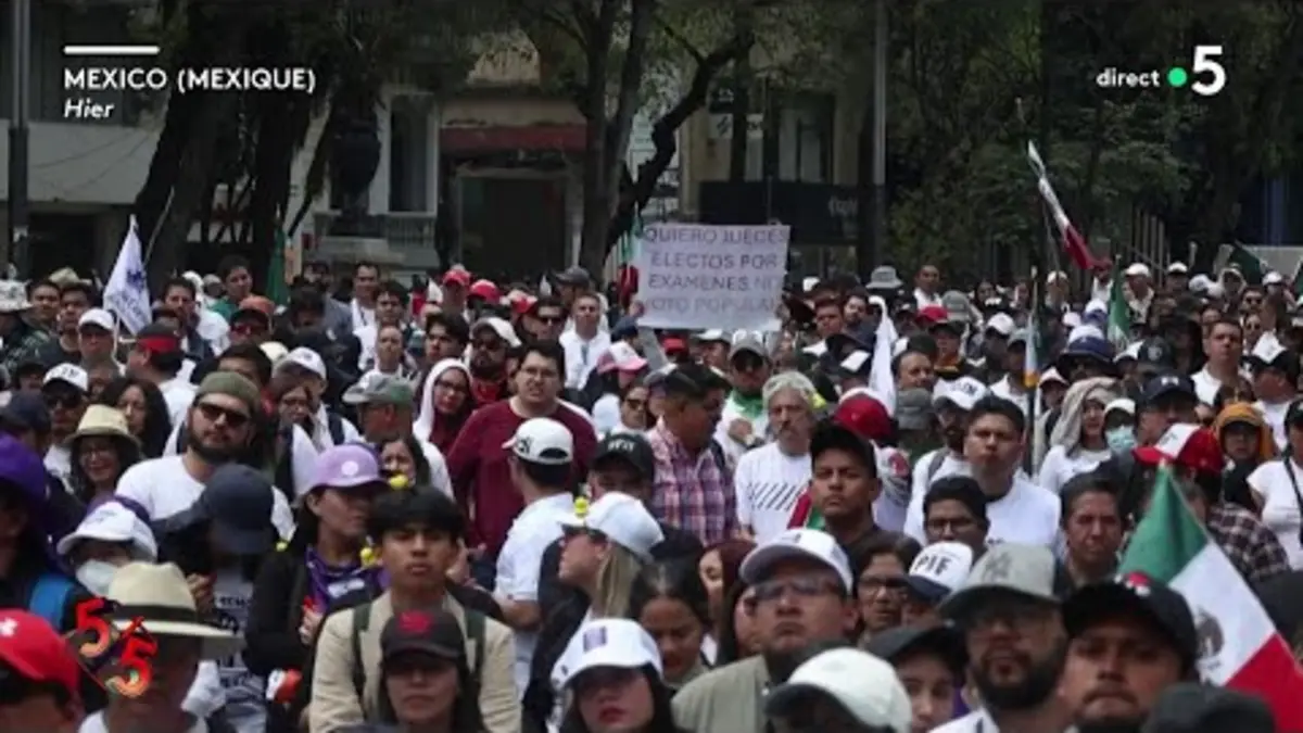 replay de Mexique : le Sénat envahi par des manifestants - Le 5/5 - C à Vous - 11/09/2024