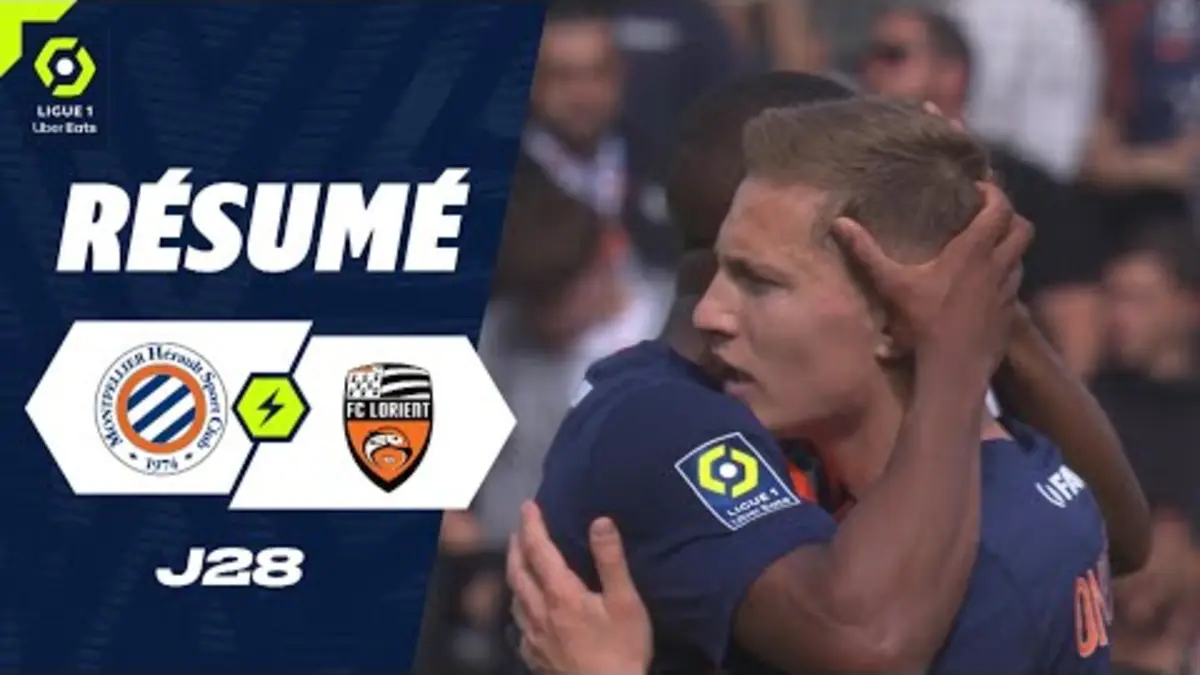replay de MONTPELLIER HÉRAULT SC - FC LORIENT (2 - 0) - Résumé - (MHSC - FCL) / 2023-2024