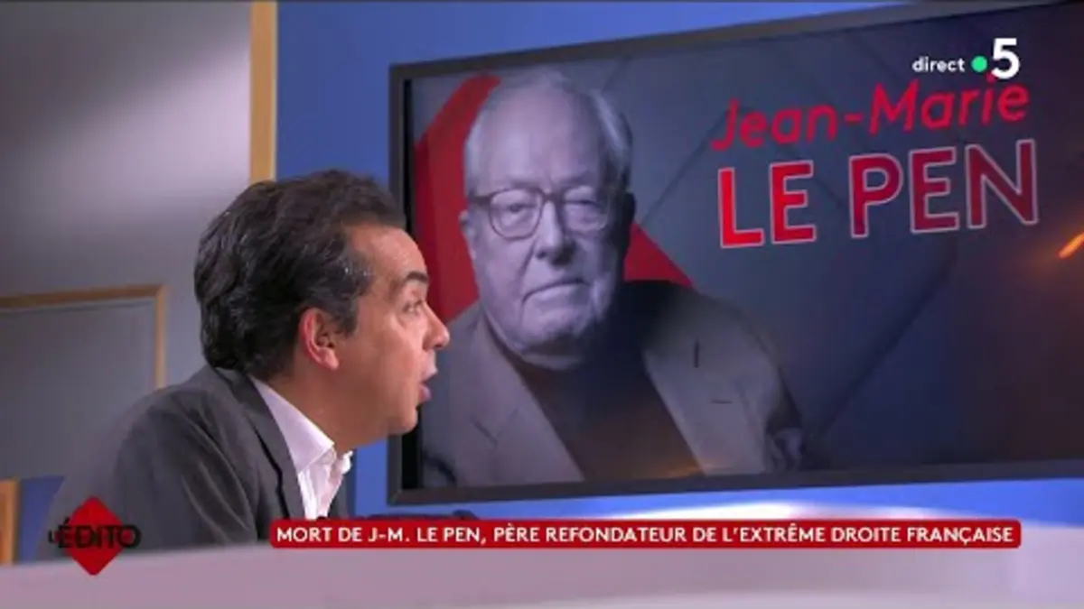 replay de Mort de J-M. Le Pen, père refondateur de l’extrême droite française - L’édito de P. Cohen -C à vous