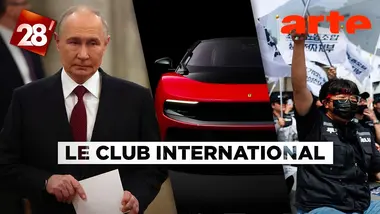 Négocier avec Poutine ?, grève chez Samsung, Ferrari… : Le Club international | 28 minutes | ARTE
