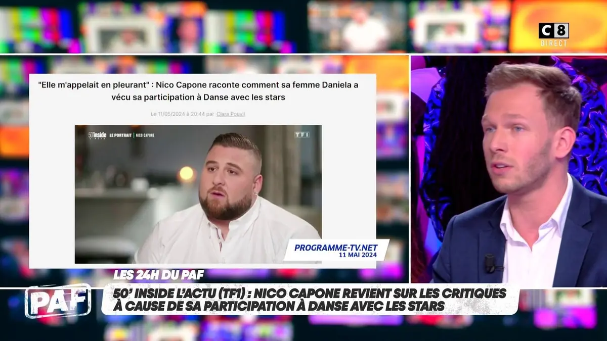 replay de Nico Capone revient sur les critiques à cause de sa participation à "Danse avec les stars"