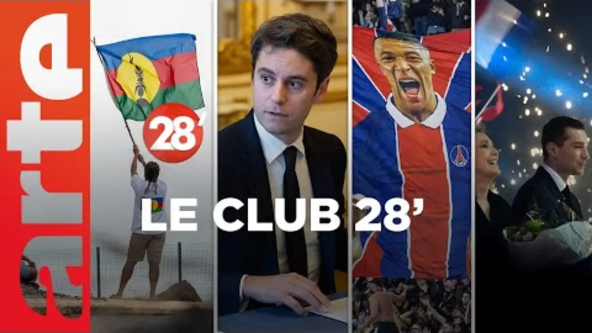 replay de Nouvelle-Calédonie, Assurance Chômage, Mbappé, l'Europe à vélo : le Club 28' ! - 28 Minutes - ARTE