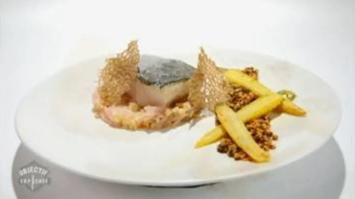 replay de Objectif Top Chef : Le lieu jaune et sa compotée d'oignon et de pommes de Dunkan