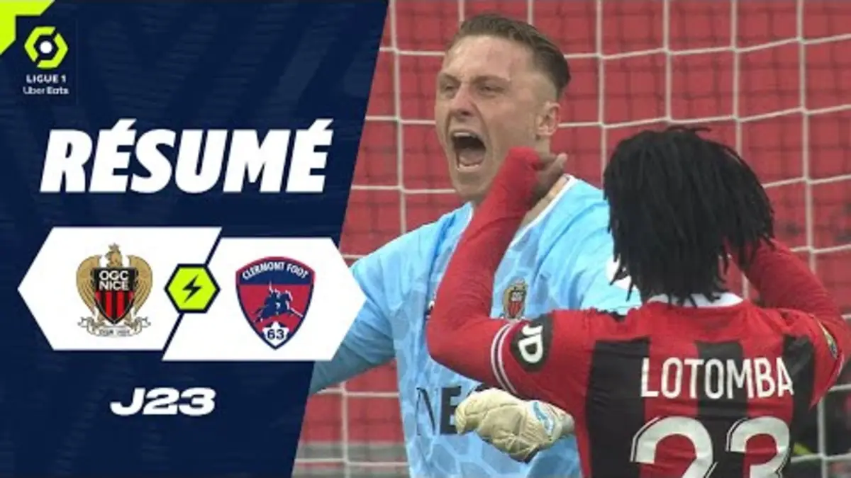 replay de OGC NICE - CLERMONT FOOT 63 (0 - 0) - Résumé - (OGCN - CF63) / 2023-2024
