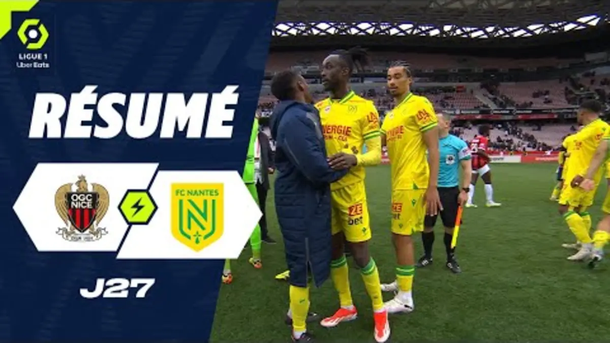replay de OGC NICE - FC NANTES (1 - 2) - Résumé - (OGCN - FCN) / 2023-2024