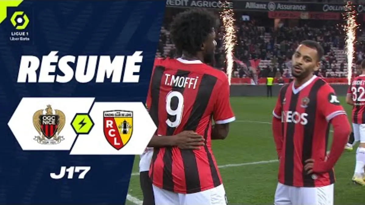 replay de OGC NICE - RC LENS (2 - 0) - Résumé - (OGCN - RCL) / 2023-2024