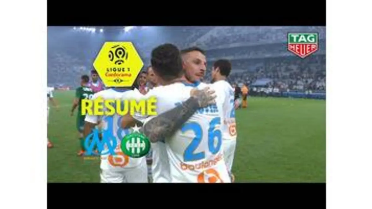 replay de Olympique de Marseille - AS Saint-Etienne ( 1-0 ) - Résumé - (OM - ASSE) / 2019-20