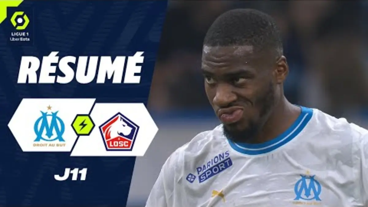 replay de OLYMPIQUE DE MARSEILLE - LOSC LILLE (0 - 0) - Résumé - (OM - LOSC) / 2023-2024