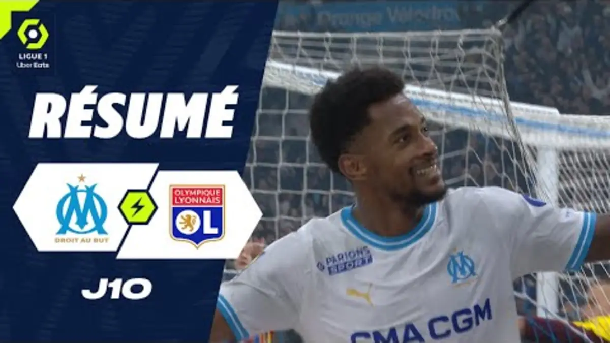 replay de OLYMPIQUE DE MARSEILLE - OLYMPIQUE LYONNAIS (3 - 0) - Résumé - (OM - OL) / 2023-2024