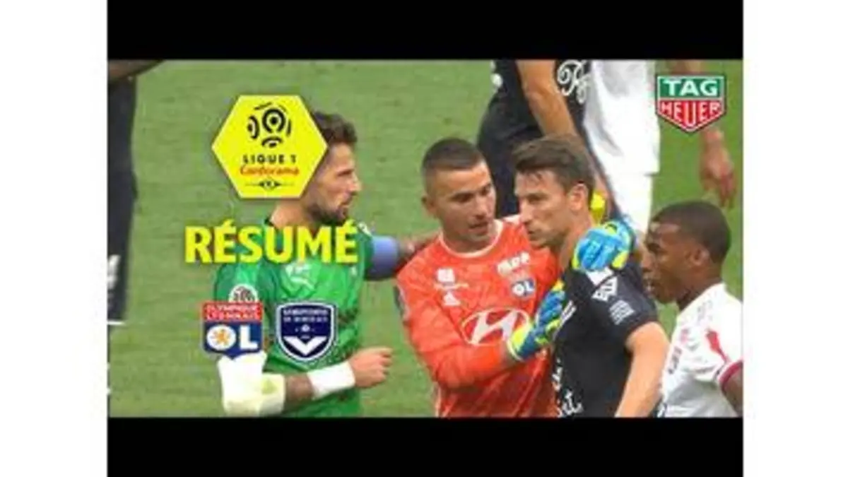 replay de Olympique Lyonnais - Girondins de Bordeaux ( 1-1 ) - Résumé - (OL - GdB) / 2019-20