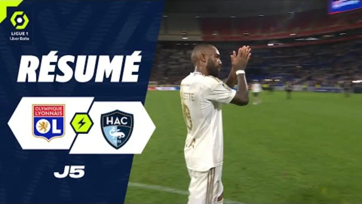 replay de OLYMPIQUE LYONNAIS - HAVRE AC (0 - 0) - Résumé - (OL - HAC) / 2023-2024