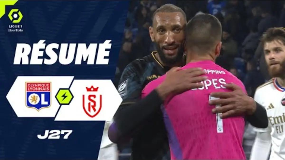 replay de OLYMPIQUE LYONNAIS - STADE DE REIMS (1 - 1) - Résumé - (OL - SdR) / 2023-2024