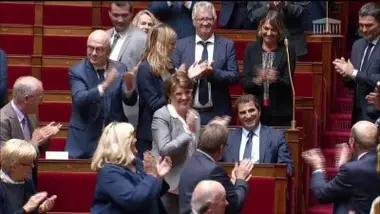 Ovation pour Christian Jacob à l'Assemblée nationale