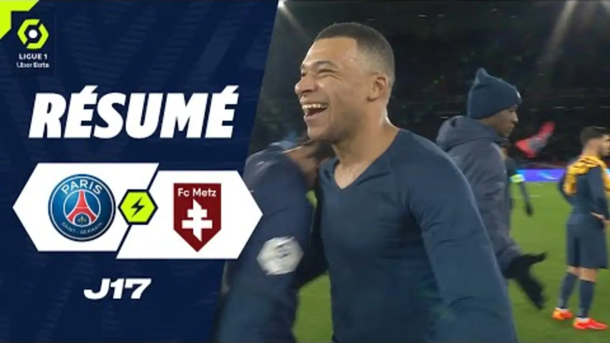 replay de PARIS SAINT-GERMAIN - FC METZ (3 - 1) - Résumé - (PSG - FCM) / 2023-2024