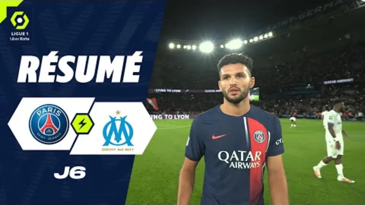replay de PARIS SAINT-GERMAIN - OLYMPIQUE DE MARSEILLE (4 - 0) - Résumé - (PSG - OM) / 2023-2024