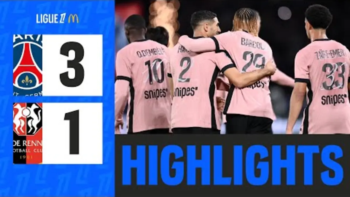 replay de PARIS SAINT-GERMAIN - STADE RENNAIS (3-1) - 6ème journée - Ligue 1 McDonald's 24/25