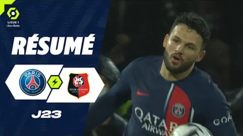 replay de PARIS SAINT-GERMAIN - STADE RENNAIS FC (1 - 1) - Résumé - (PSG - SRFC) / 2023-2024