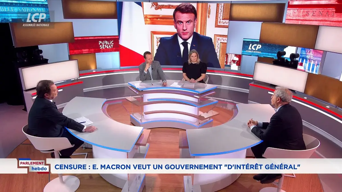 replay de Parlement Hebdo - Censure : Emmanuel Macron veut un gouvernement "d'intérêt général"